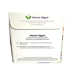 Nurses Digest CD Continuing Education Series 2005 Diabetes and Hyperglycemia